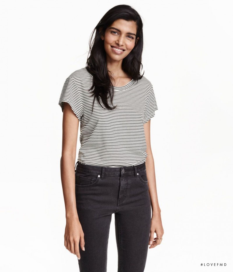 Pooja Mor featured in  the H&M catalogue for Spring 2016