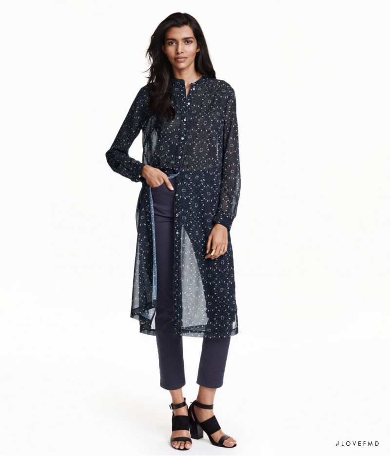 Pooja Mor featured in  the H&M catalogue for Spring 2016