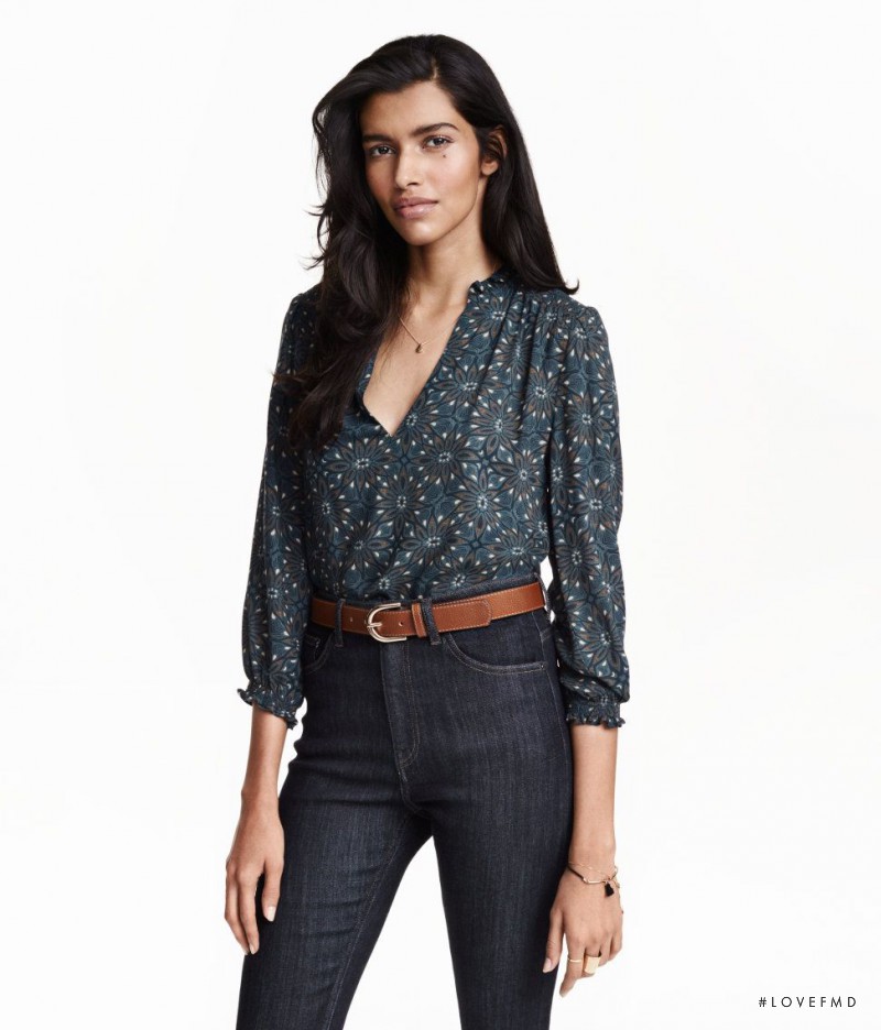 Pooja Mor featured in  the H&M catalogue for Spring 2016