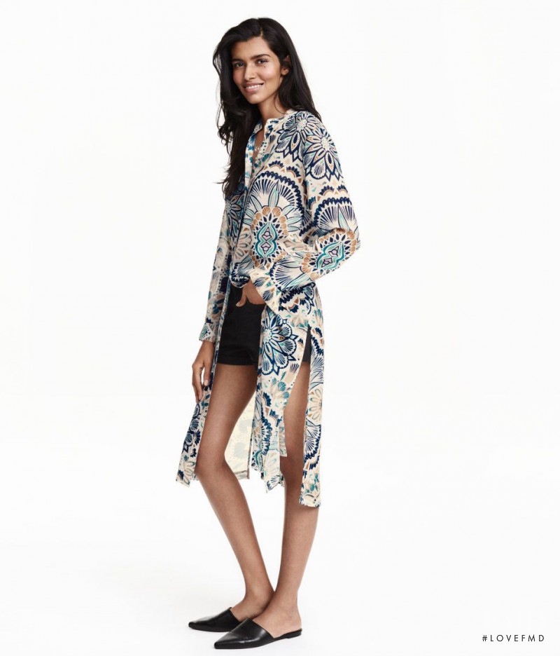 Pooja Mor featured in  the H&M catalogue for Spring 2016