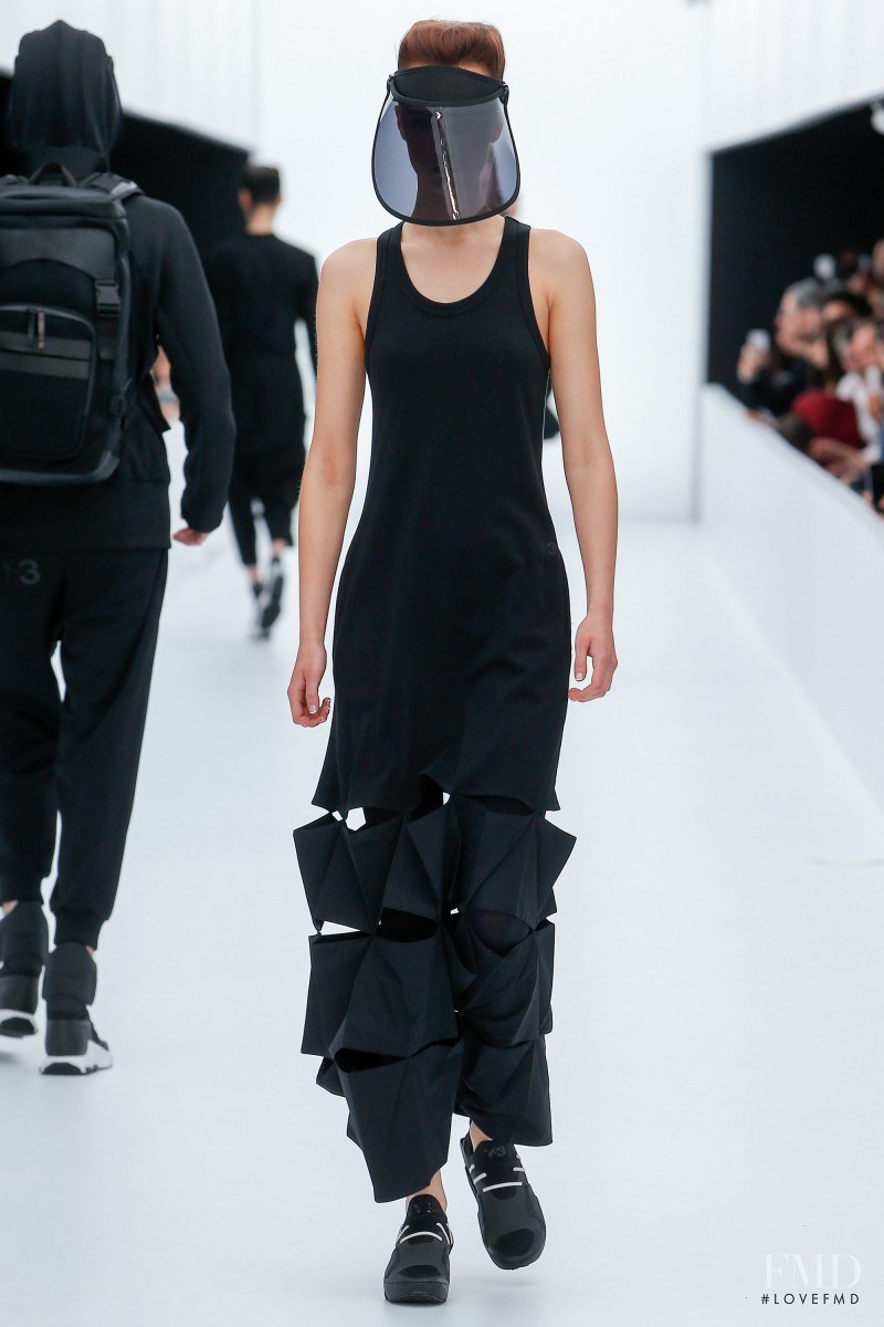 Irina Liss featured in  the Y-3 fashion show for Spring/Summer 2017