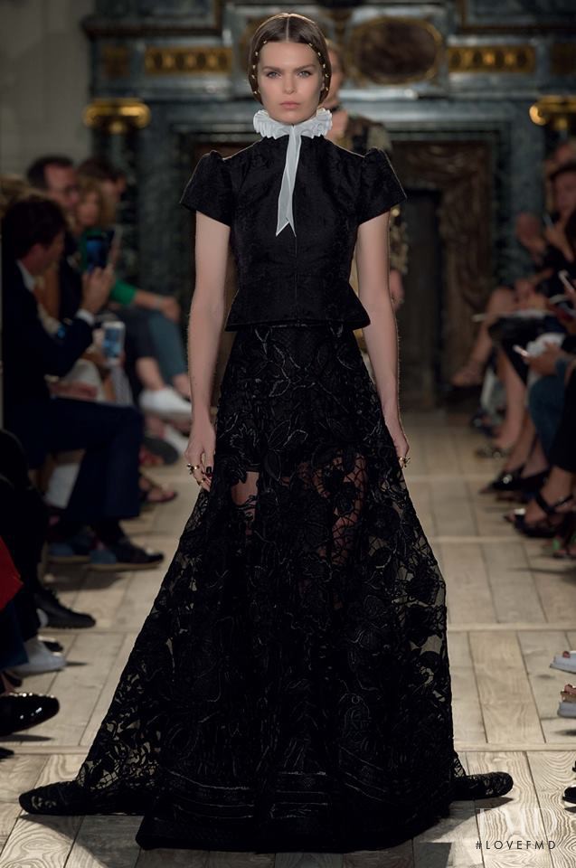 Sandra Schmidt featured in  the Valentino Couture fashion show for Autumn/Winter 2016