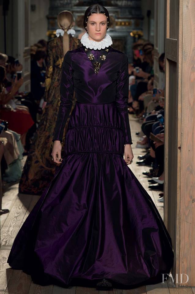Cecile Canepa featured in  the Valentino Couture fashion show for Autumn/Winter 2016