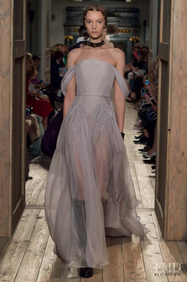 Irina Liss featured in  the Valentino Couture fashion show for Autumn/Winter 2016