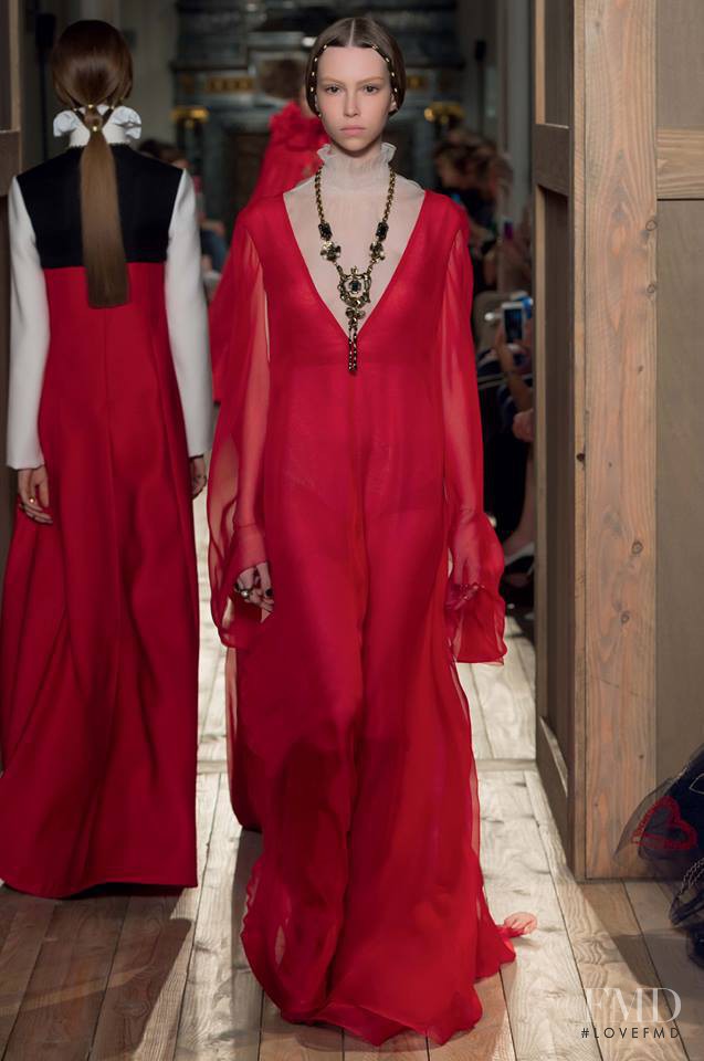 Lorena Maraschi featured in  the Valentino Couture fashion show for Autumn/Winter 2016