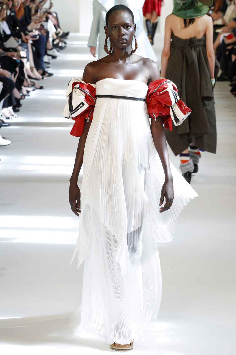 Ajak Deng featured in  the Maison Martin Margiela Artisanal fashion show for Autumn/Winter 2016