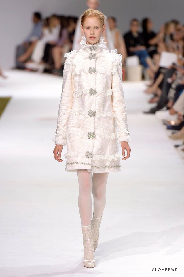 Lululeika Ravn Liep featured in  the Giambattista Valli Haute Couture fashion show for Autumn/Winter 2016