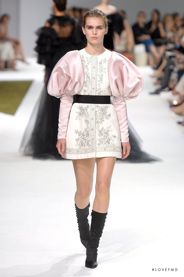 Sandra Schmidt featured in  the Giambattista Valli Haute Couture fashion show for Autumn/Winter 2016