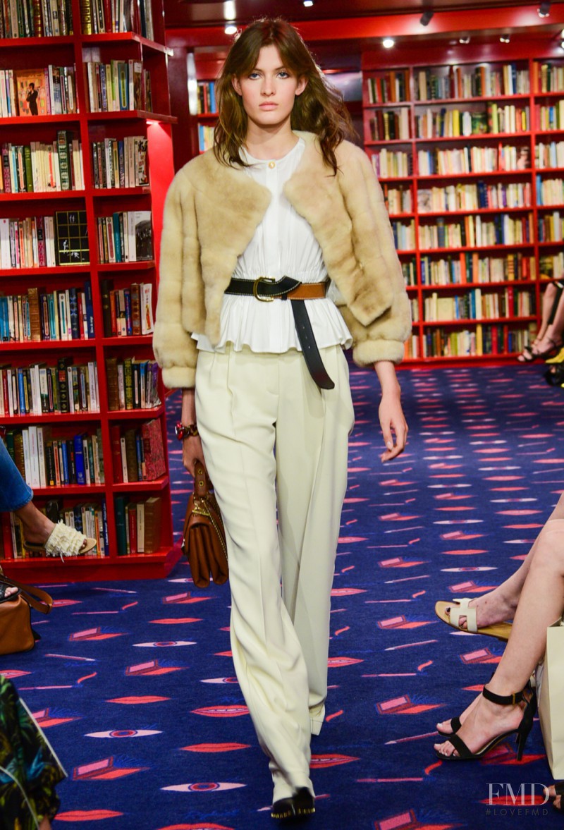 Louise Lefebure featured in  the Sonia Rykiel fashion show for Resort 2017