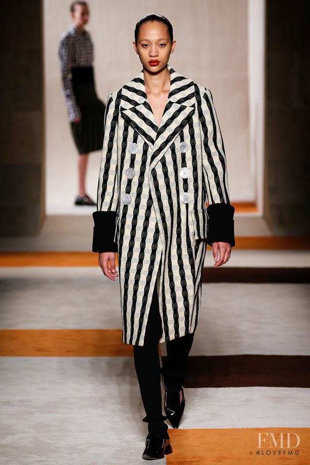 Selena Forrest featured in  the Victoria Beckham fashion show for Autumn/Winter 2016