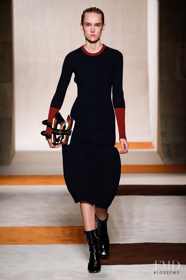 Harleth Kuusik featured in  the Victoria Beckham fashion show for Autumn/Winter 2016