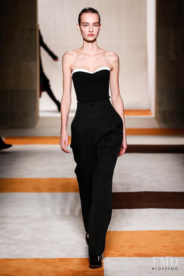 Maartje Verhoef featured in  the Victoria Beckham fashion show for Autumn/Winter 2016