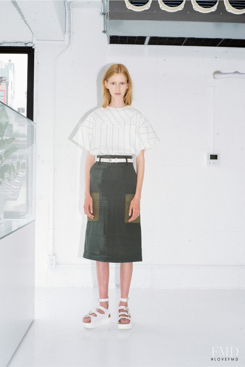 Lululeika Ravn Liep featured in  the sacai luck fashion show for Resort 2015