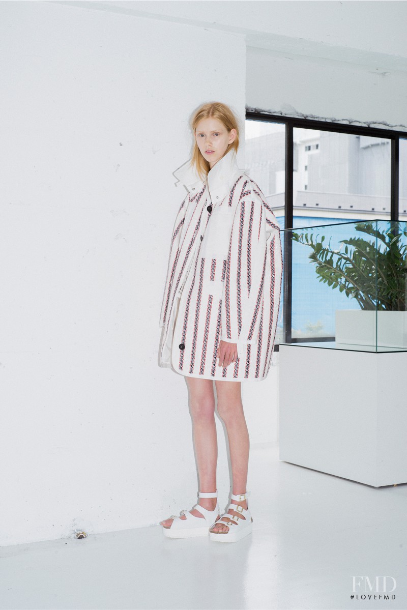 Lululeika Ravn Liep featured in  the sacai luck fashion show for Resort 2015