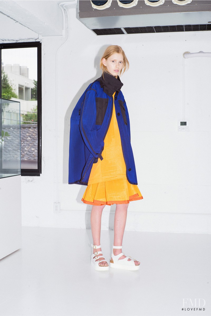 Lululeika Ravn Liep featured in  the sacai luck fashion show for Resort 2015