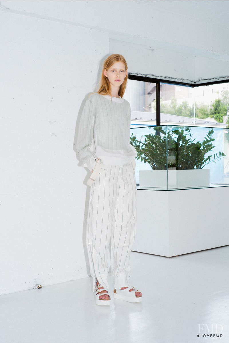 Lululeika Ravn Liep featured in  the sacai luck fashion show for Resort 2015