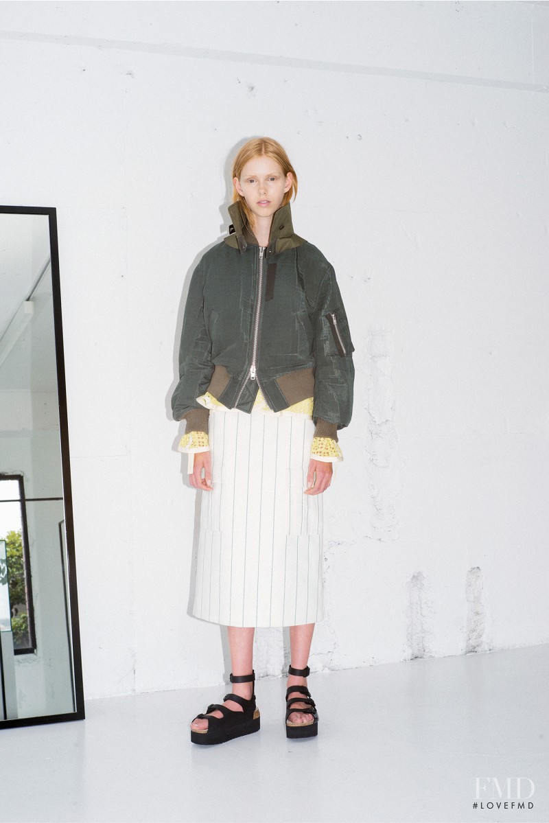 Lululeika Ravn Liep featured in  the sacai luck fashion show for Resort 2015