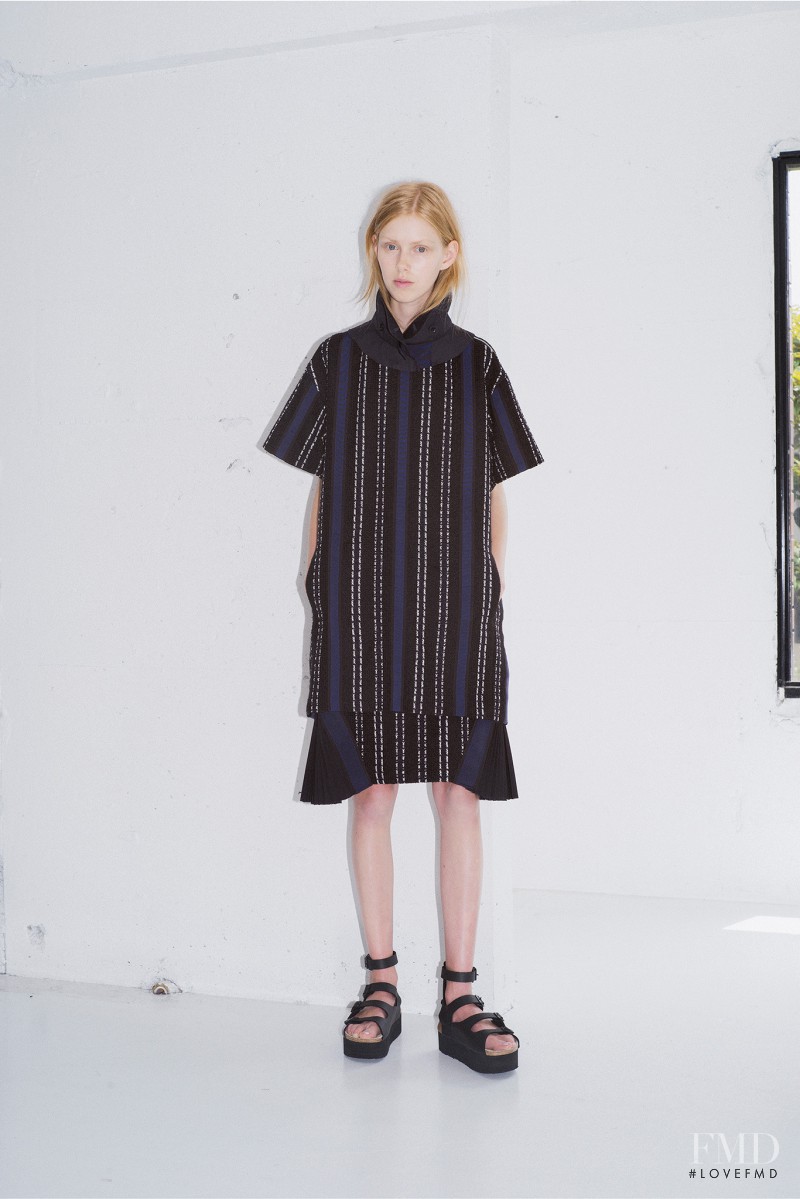 Lululeika Ravn Liep featured in  the sacai luck fashion show for Resort 2015