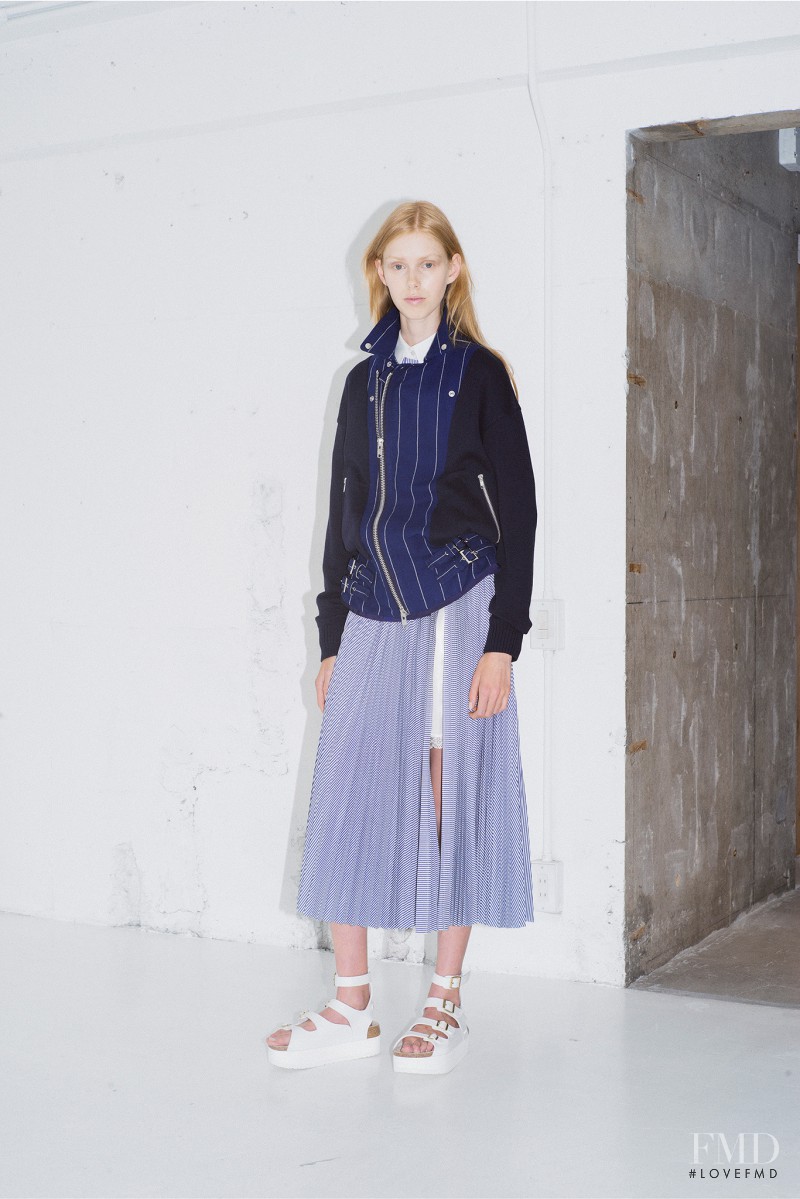 Lululeika Ravn Liep featured in  the sacai luck fashion show for Resort 2015