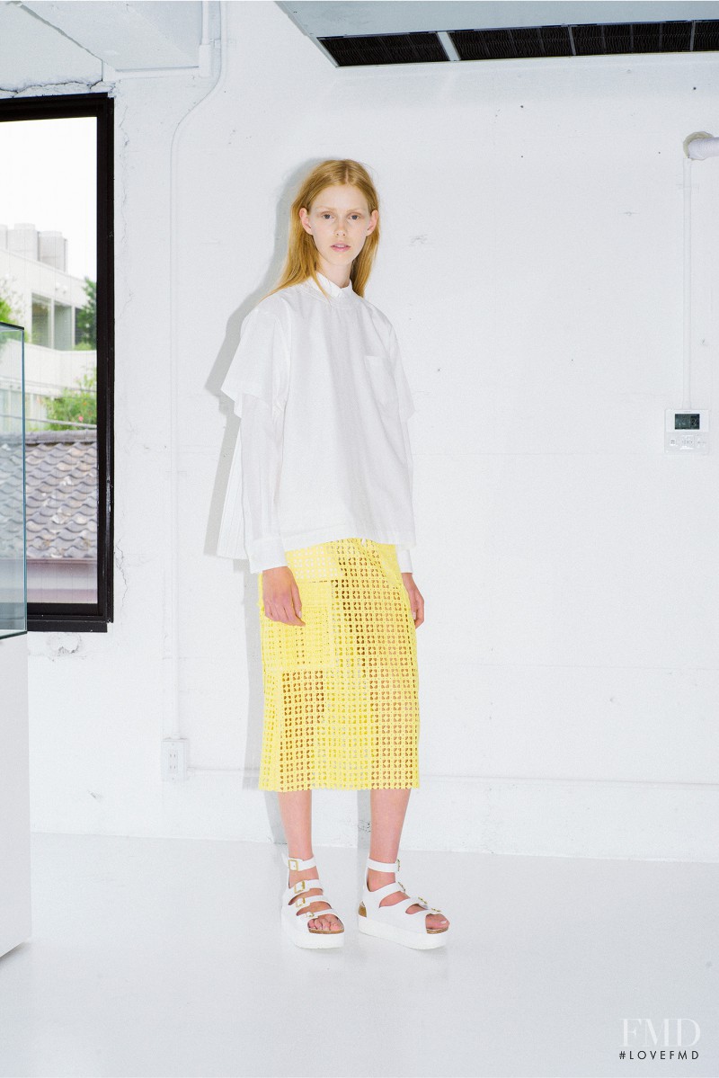 Lululeika Ravn Liep featured in  the sacai luck fashion show for Resort 2015