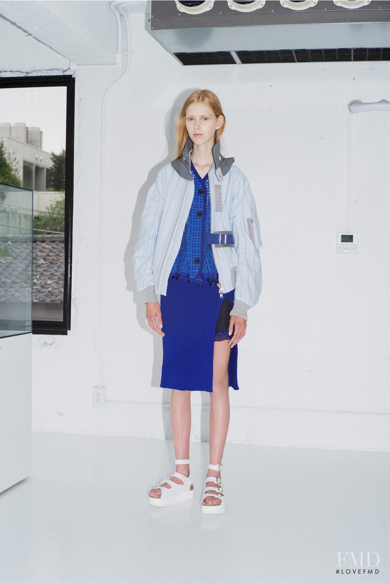 Lululeika Ravn Liep featured in  the sacai luck fashion show for Resort 2015