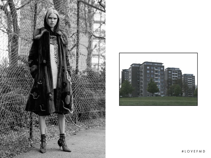 Lululeika Ravn Liep featured in  the Anne Sofie Madsen advertisement for Autumn/Winter 2016