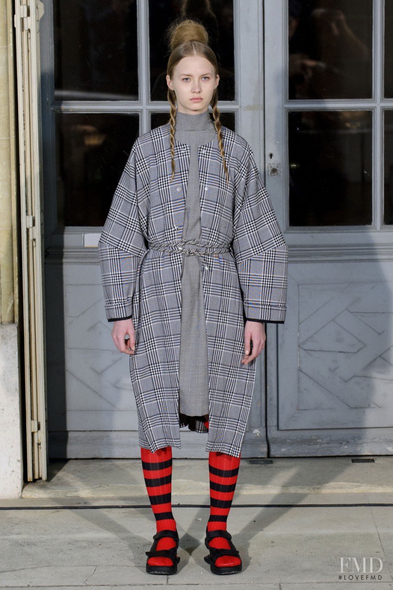 Alexandra Titarenko featured in  the Jean Paul Lespagnard fashion show for Autumn/Winter 2015