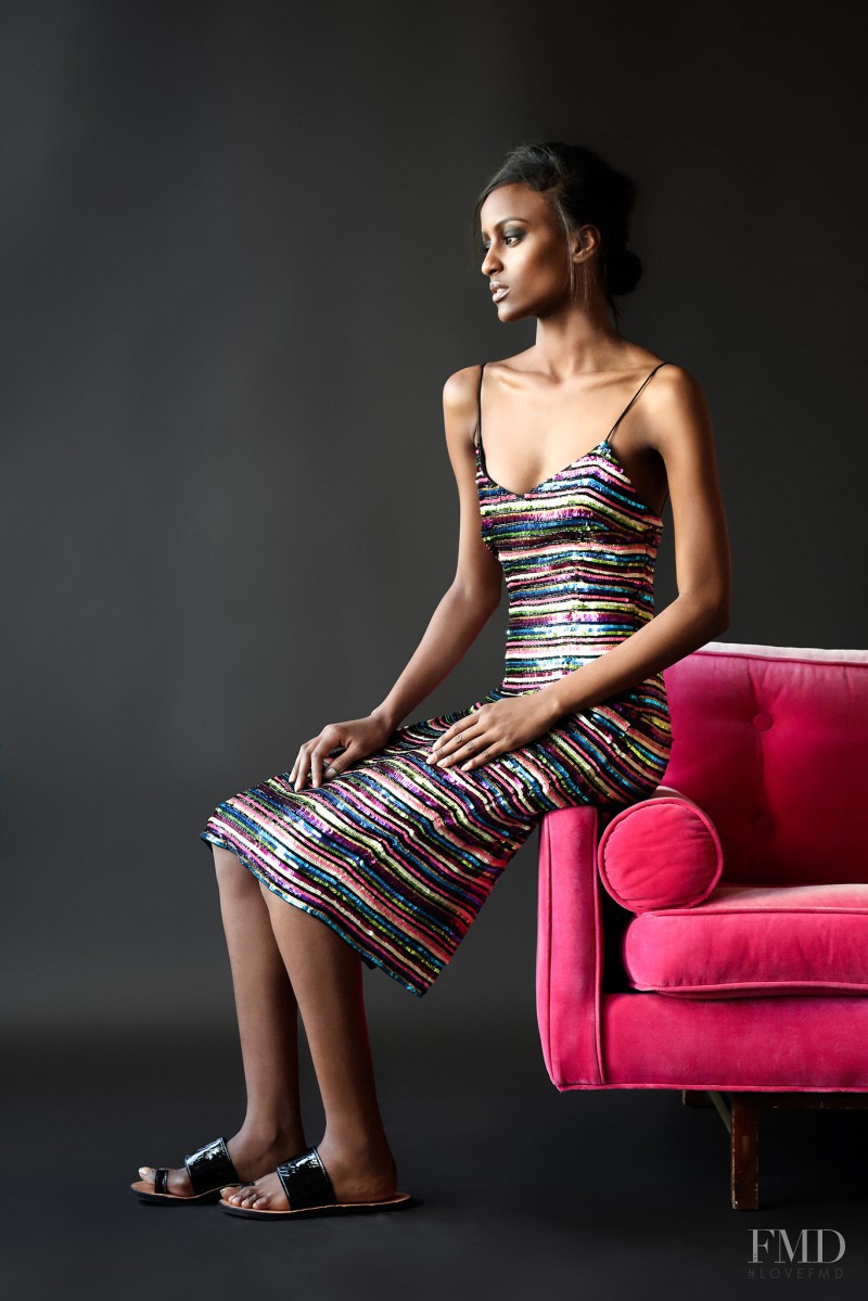 Lula Kenfe featured in  the Tracy Reese fashion show for Pre-Fall 2015