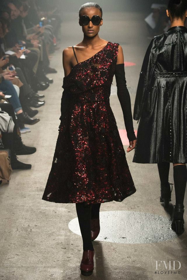 Lula Kenfe featured in  the Tracy Reese fashion show for Autumn/Winter 2015