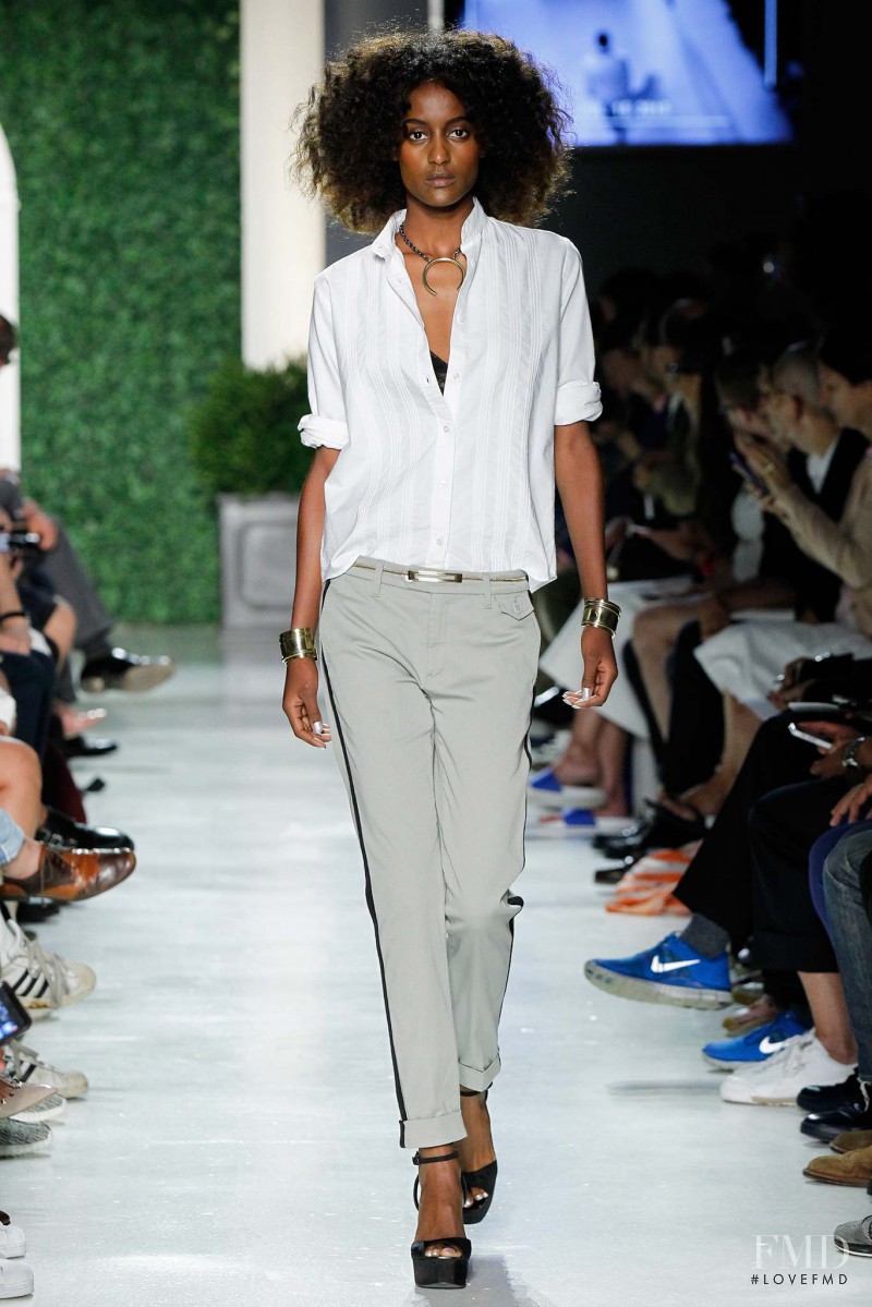 Lula Kenfe featured in  the Michael Bastian fashion show for Spring/Summer 2016