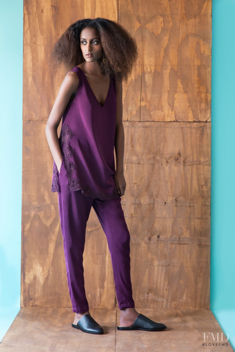 Lula Kenfe featured in  the Tracy Reese fashion show for Pre-Fall 2016