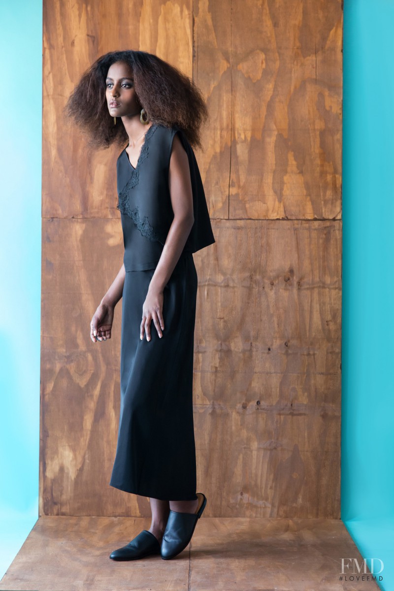 Lula Kenfe featured in  the Tracy Reese fashion show for Pre-Fall 2016