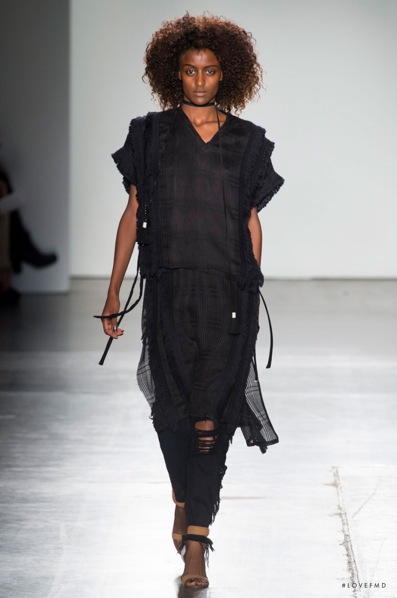 Lula Kenfe featured in  the Frankie B fashion show for Spring/Summer 2016