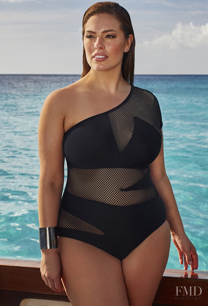 Ashley Graham featured in  the SwimsuitsForAll catalogue for Spring/Summer 2014