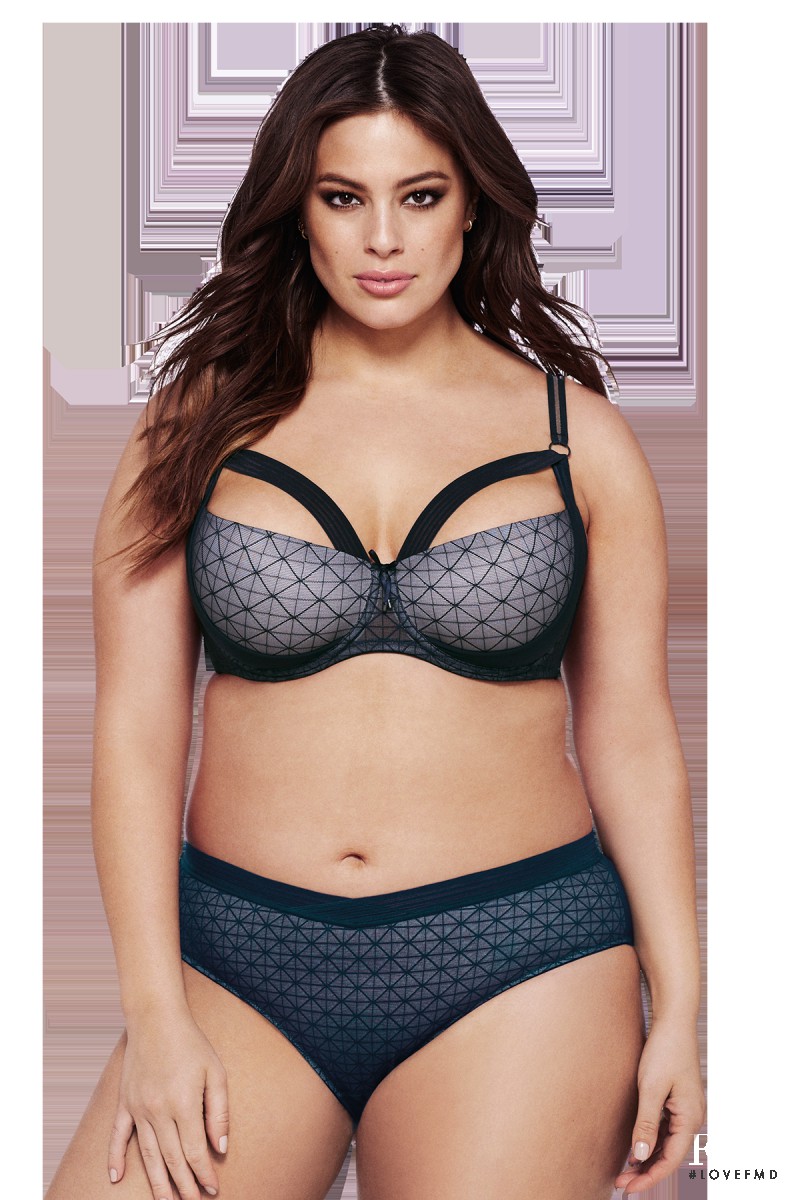Ashley Graham featured in  the Addition Elle x Ashley Graham lookbook for Autumn/Winter 2016
