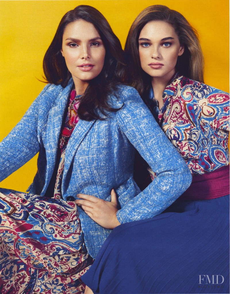 Candice Huffine featured in  the Marina Rinaldi advertisement for Spring/Summer 2012