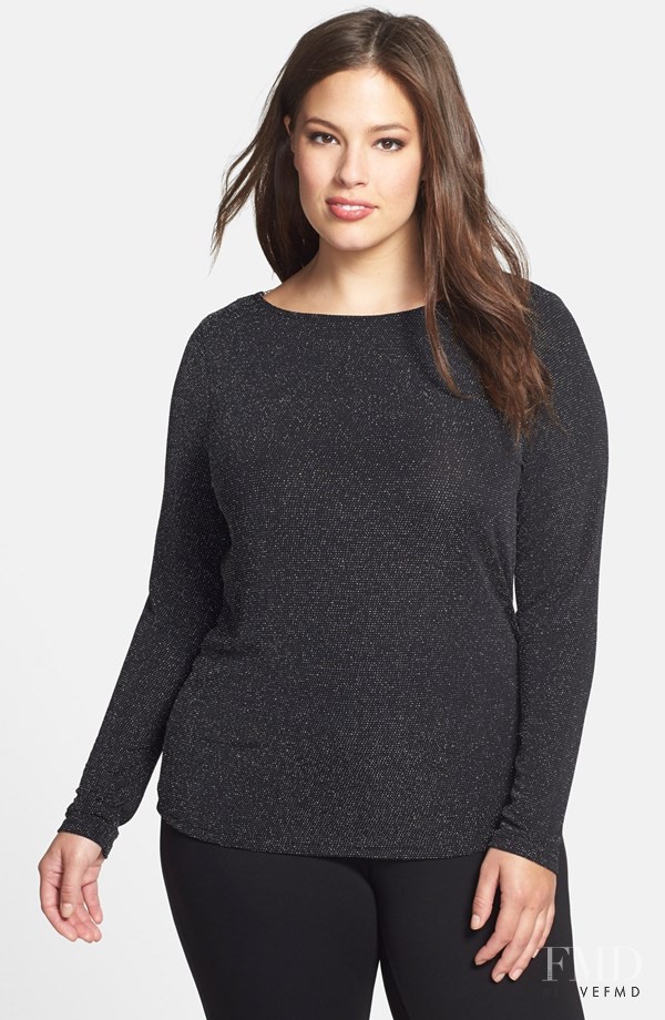 Ashley Graham featured in  the Nordstrom catalogue for Winter 2014