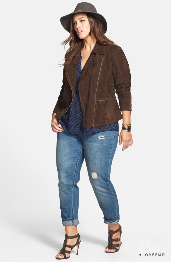 Ashley Graham featured in  the Nordstrom catalogue for Winter 2014