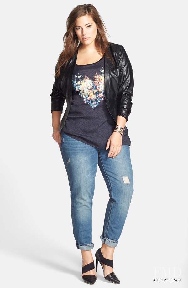 Ashley Graham featured in  the Nordstrom catalogue for Winter 2014