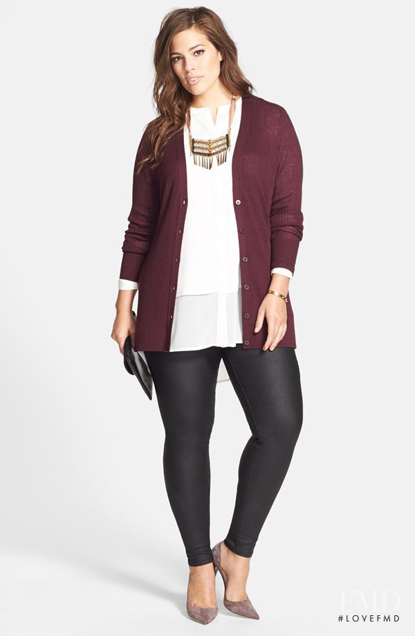 Ashley Graham featured in  the Nordstrom catalogue for Winter 2014