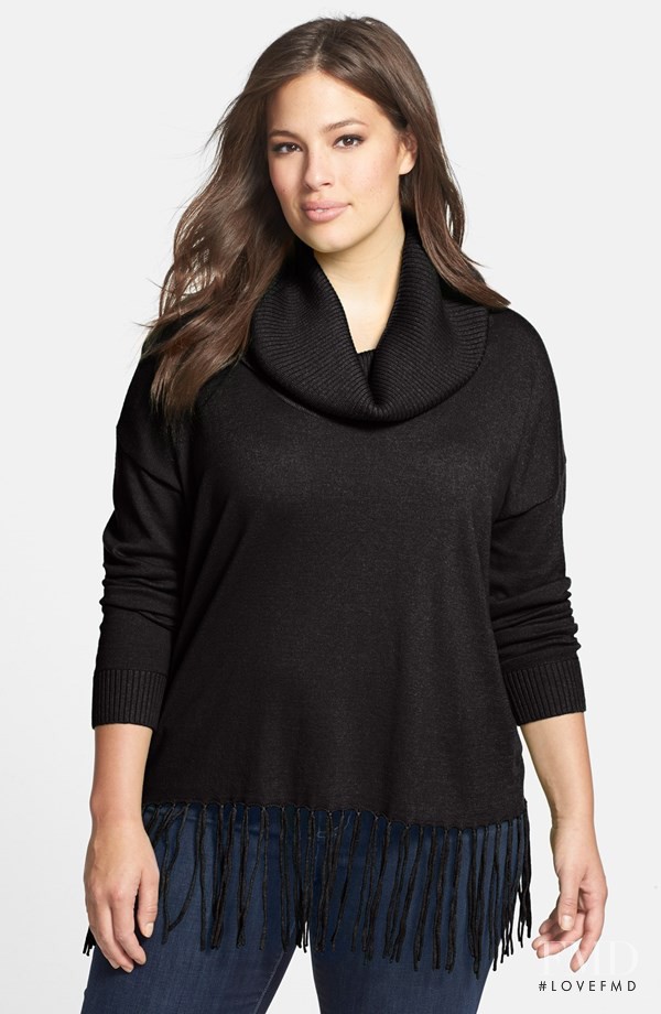 Ashley Graham featured in  the Nordstrom catalogue for Winter 2014