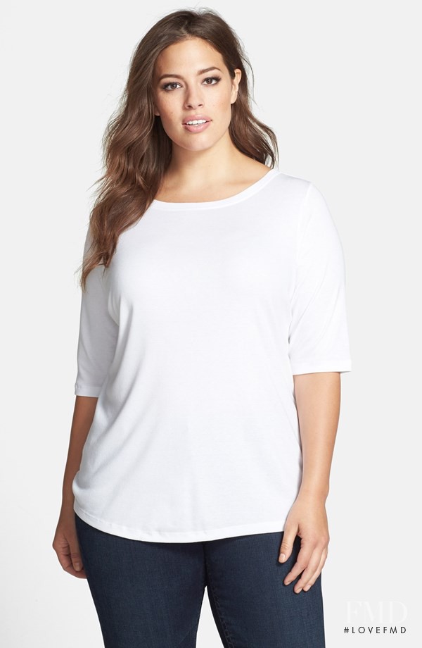 Ashley Graham featured in  the Nordstrom catalogue for Winter 2014