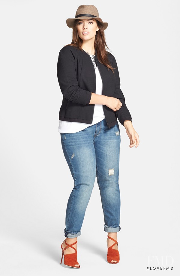 Ashley Graham featured in  the Nordstrom catalogue for Winter 2014