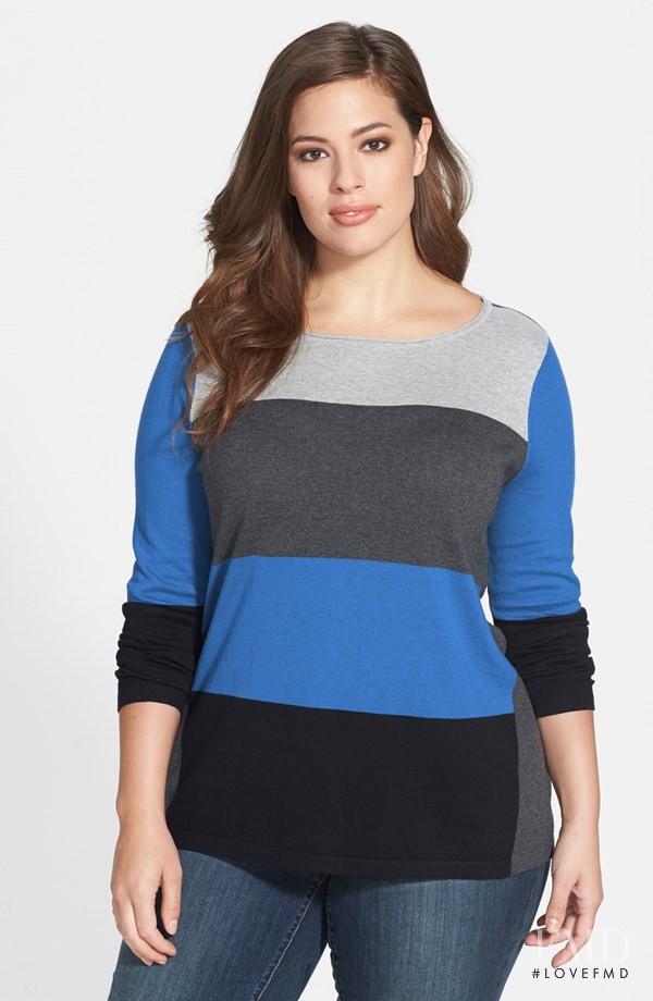 Ashley Graham featured in  the Nordstrom catalogue for Winter 2014