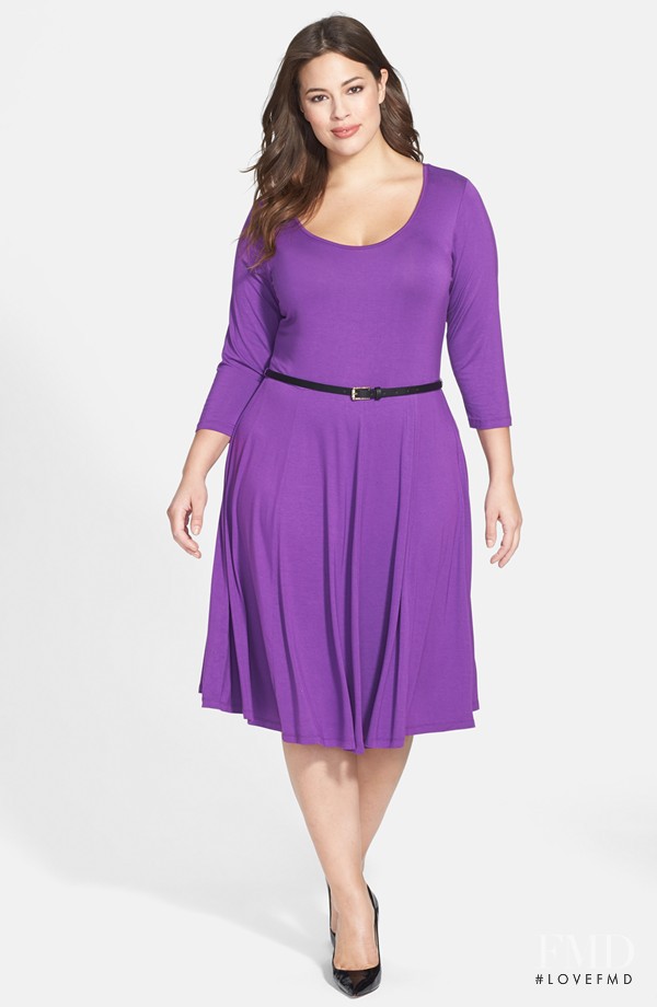 Ashley Graham featured in  the Nordstrom catalogue for Winter 2014