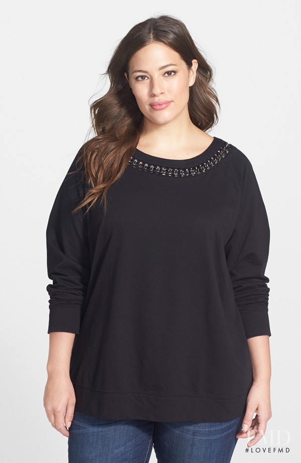 Ashley Graham featured in  the Nordstrom catalogue for Winter 2014