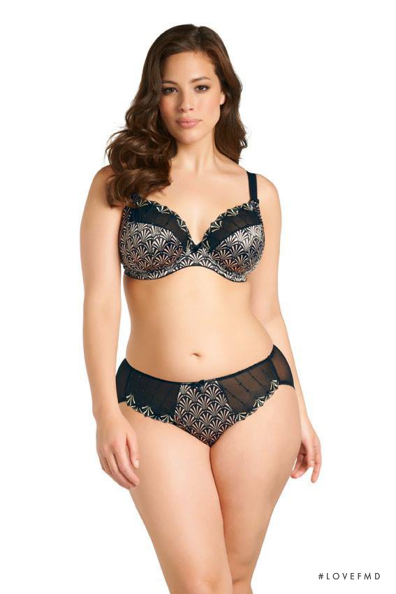 Ashley Graham featured in  the Elomi Lingerie catalogue for Autumn/Winter 2013