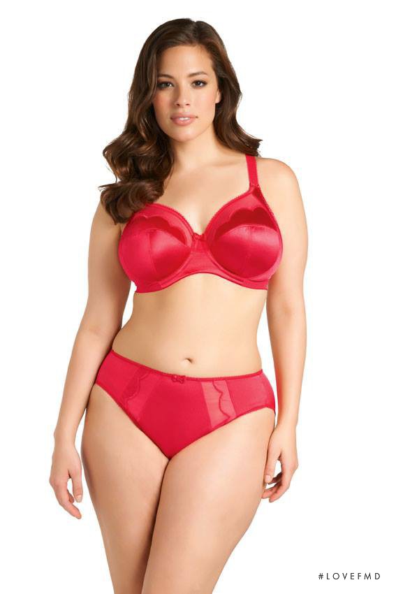 Ashley Graham featured in  the Elomi Lingerie catalogue for Autumn/Winter 2013