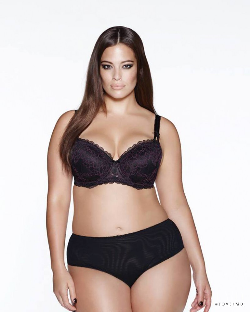 Ashley Graham featured in  the Addition Elle catalogue for Autumn/Winter 2014