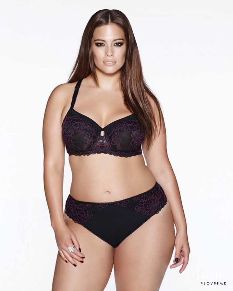 Ashley Graham featured in  the Addition Elle catalogue for Autumn/Winter 2014